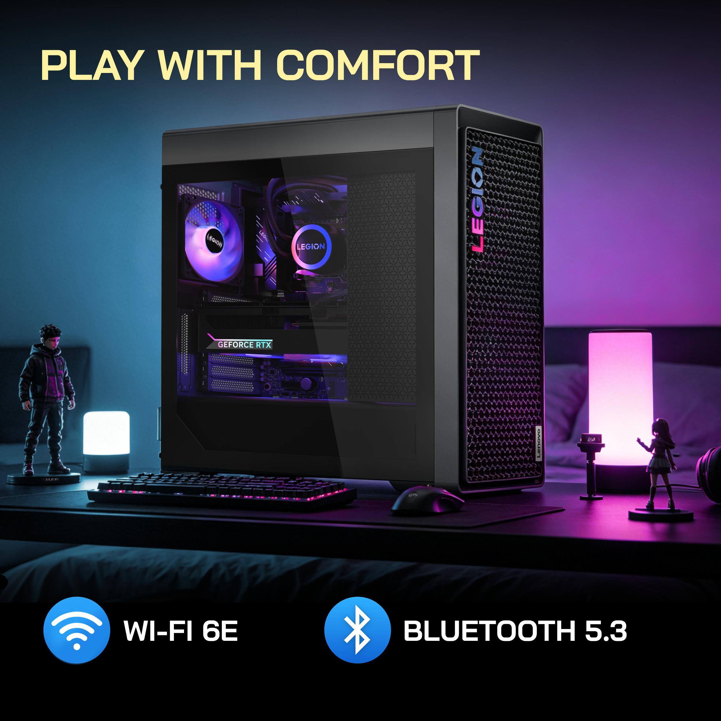 Lenovo Legion Tower 7i Gaming Desktop,Intel Ultra 9 285K,GeForce
