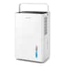 Costway - Dehumidifier for Home, 4000 Sq.Ft 80 Pint Compressor Dehumidifier with Drain Hose - White