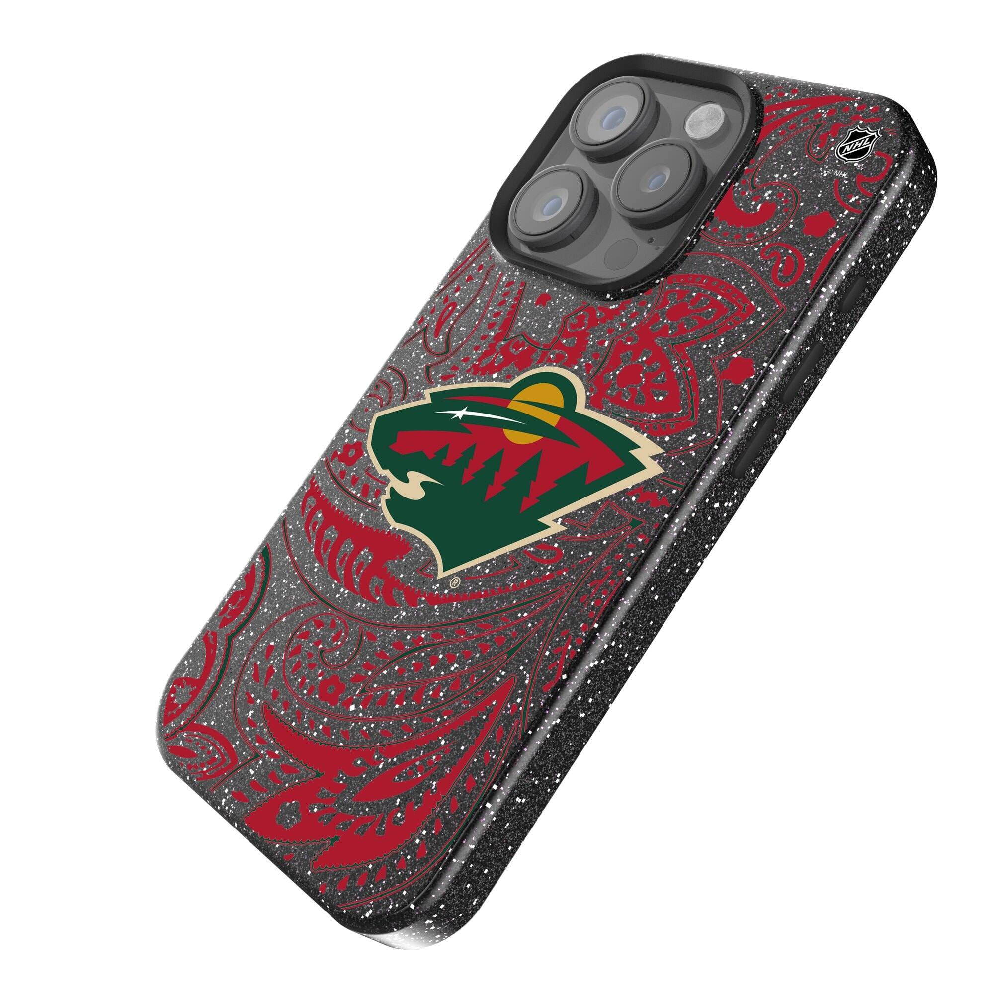Alt View 1. Keyscaper - Black Minnesota Wild Paisley Bling iPhone Case - 15 - Black.