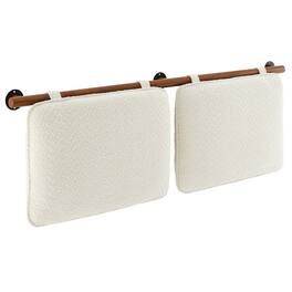Anela Wall-Mounted Chenille Upholstered Queen Headboard by Modway - Brown