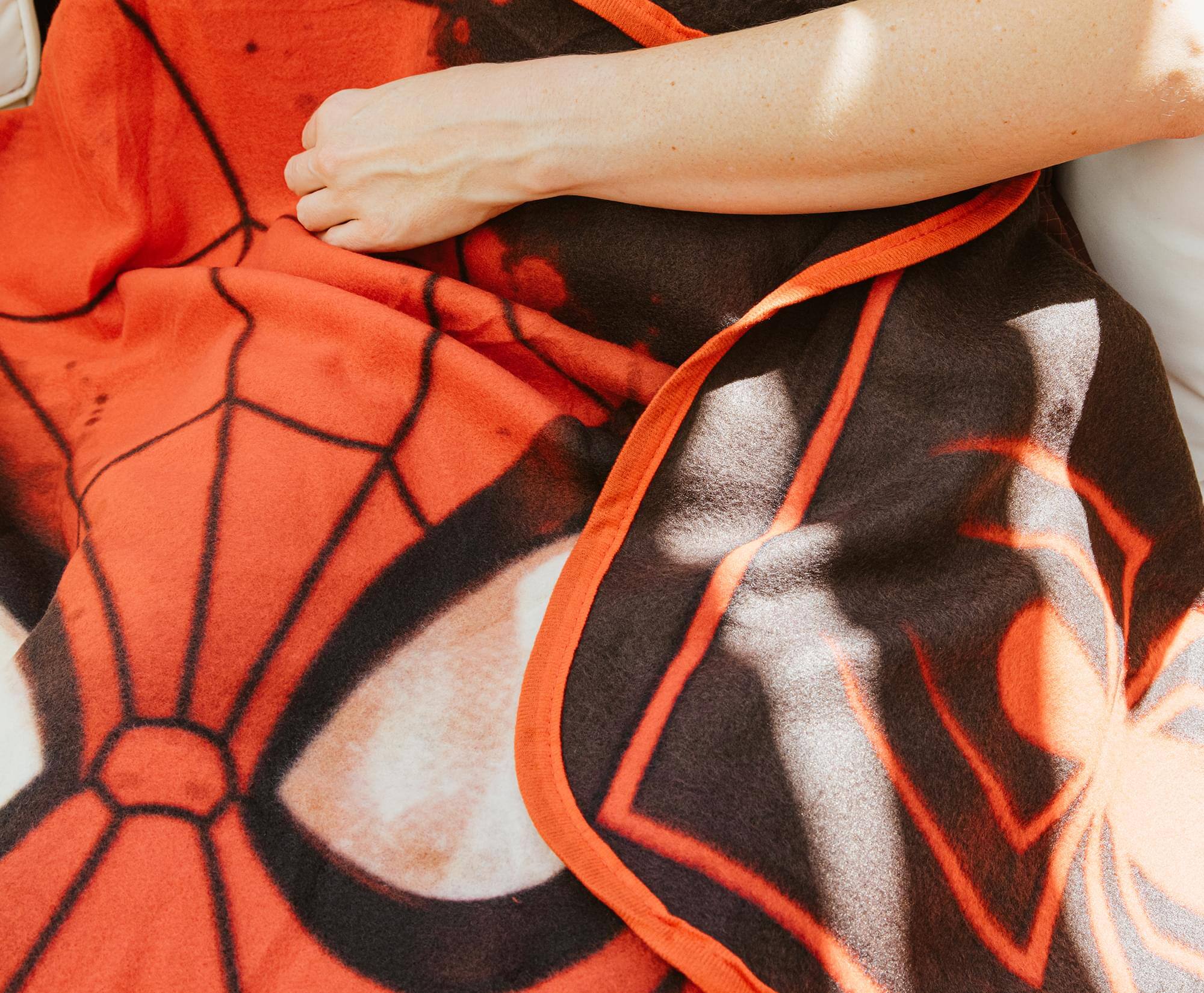 Alt View 4. Silver Buffalo - Marvel Spider-Man Web-Shooter Fleece Throw Blanket | 45 x 60 Inches - Multi-Colored.