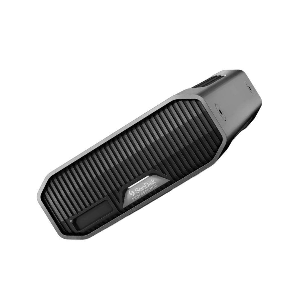 Left. SanDisk Professional - SanDisk Professional 22TB G-DRIVE PROJECT Thunderbolt 3 External Hard Drive - Black.