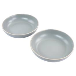 Gibson - Home Rockaway 2 Piece Dinner Bowl Set - Gray