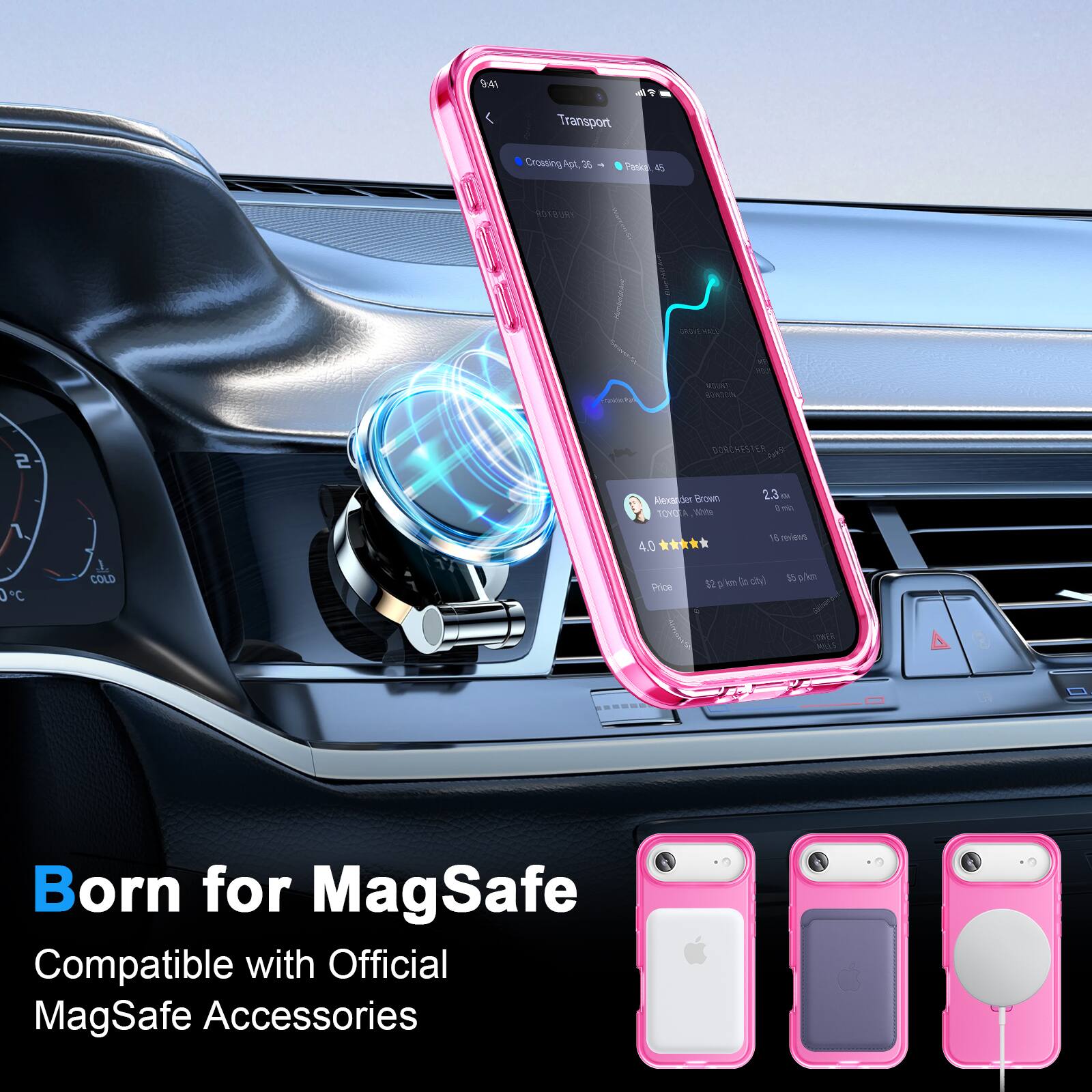 Born for MagSafe  
Compatible with Official MagSafe Accessories