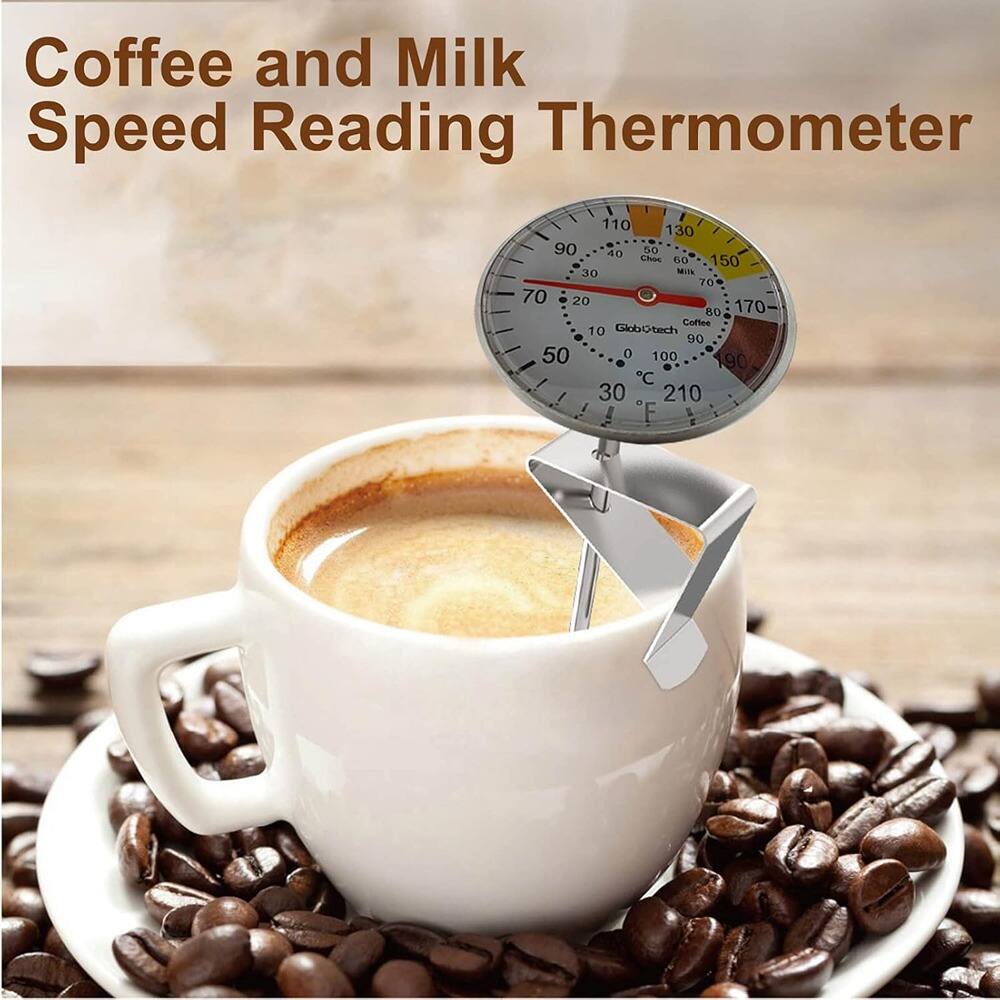 Coffee and Milk Speed Reading Thermometer
- Coffee: 90°C
- Milk: 70°C
- Choc: 150°C
GlobGtech