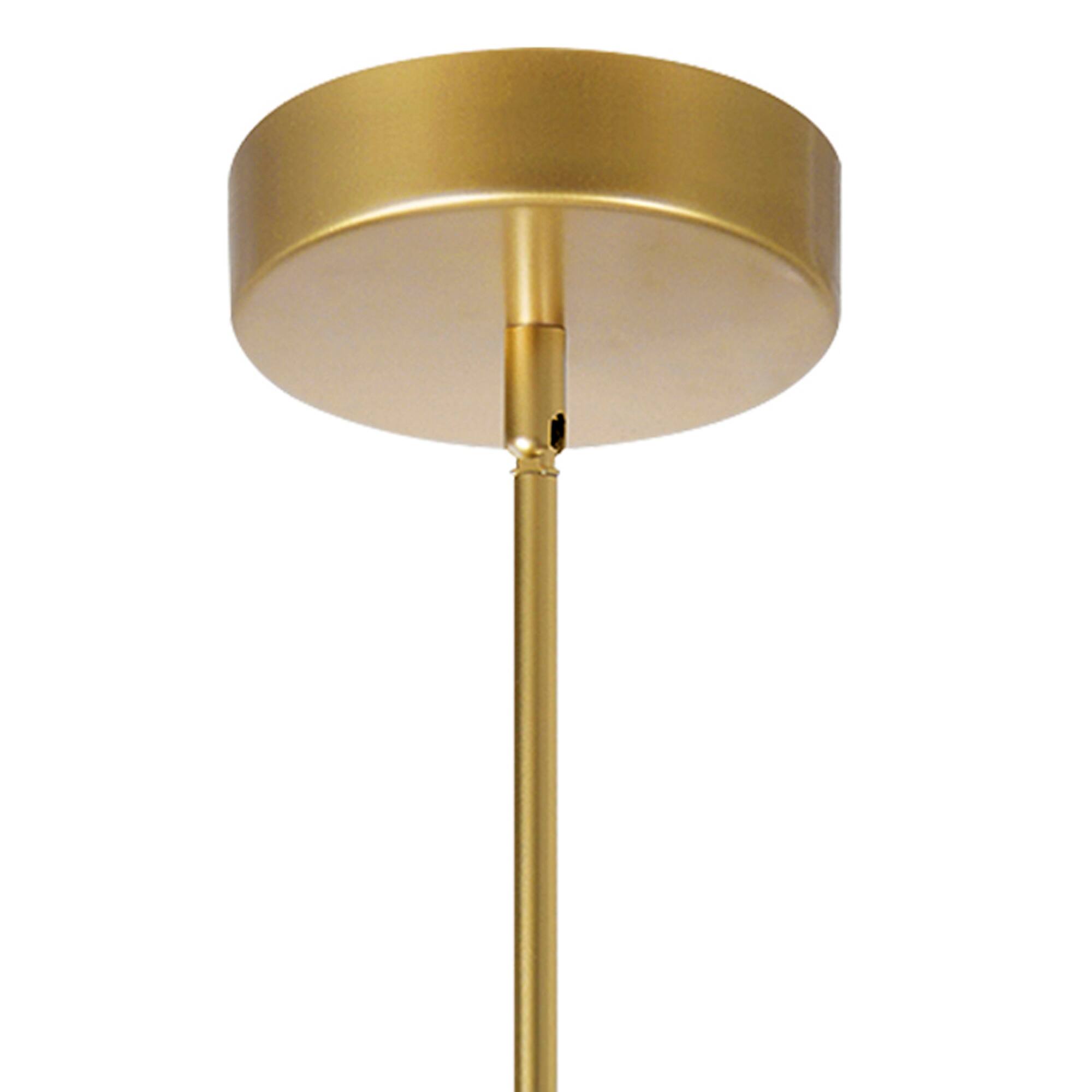 Alt View 1. CWI Lighting - Oskil LED Integrated Chandelier With Satin Gold Finish - Satin Gold.