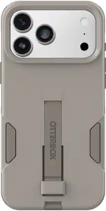 Front. OtterBox - Commuter Series Grip Hard Shell for Apple iPhone 18 Pro Max and Apple iPhone 17 Pro Max - Grey Comfort.