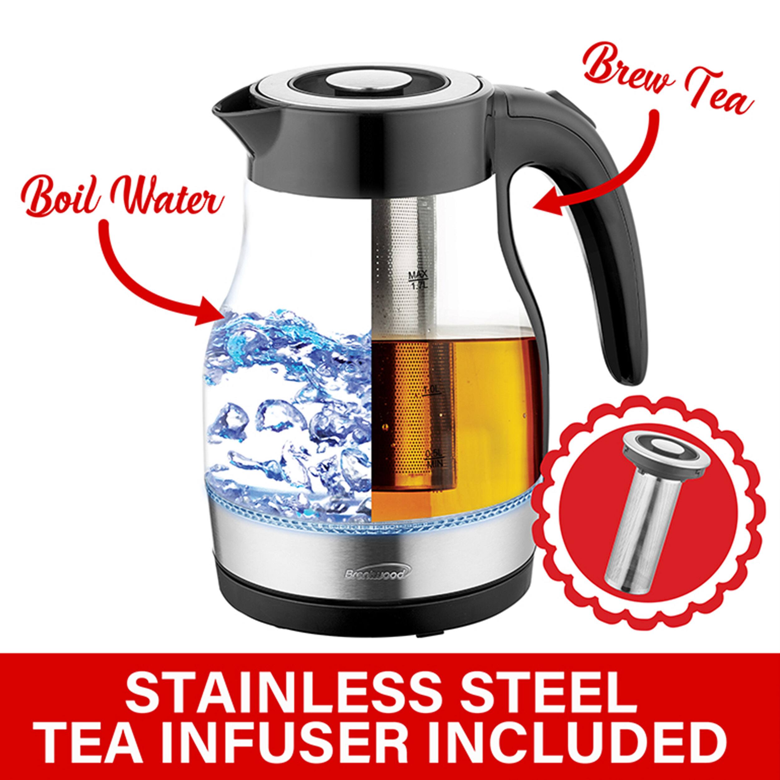 Boil Water Brew Tea MAX 1.8 L 0.5 JN Brankuood STAINLESS STEEL TEA INFUSER INCLUDED