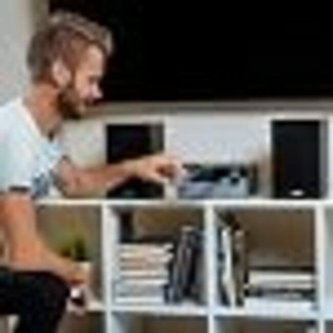 Alt View 4. Philips - Bluetooth Stereo System With CD Player, MP3, USB, Audio In, FM Radio, Bass Reflex Speakers, 60W, Remote Control (TAM42.. - Black.