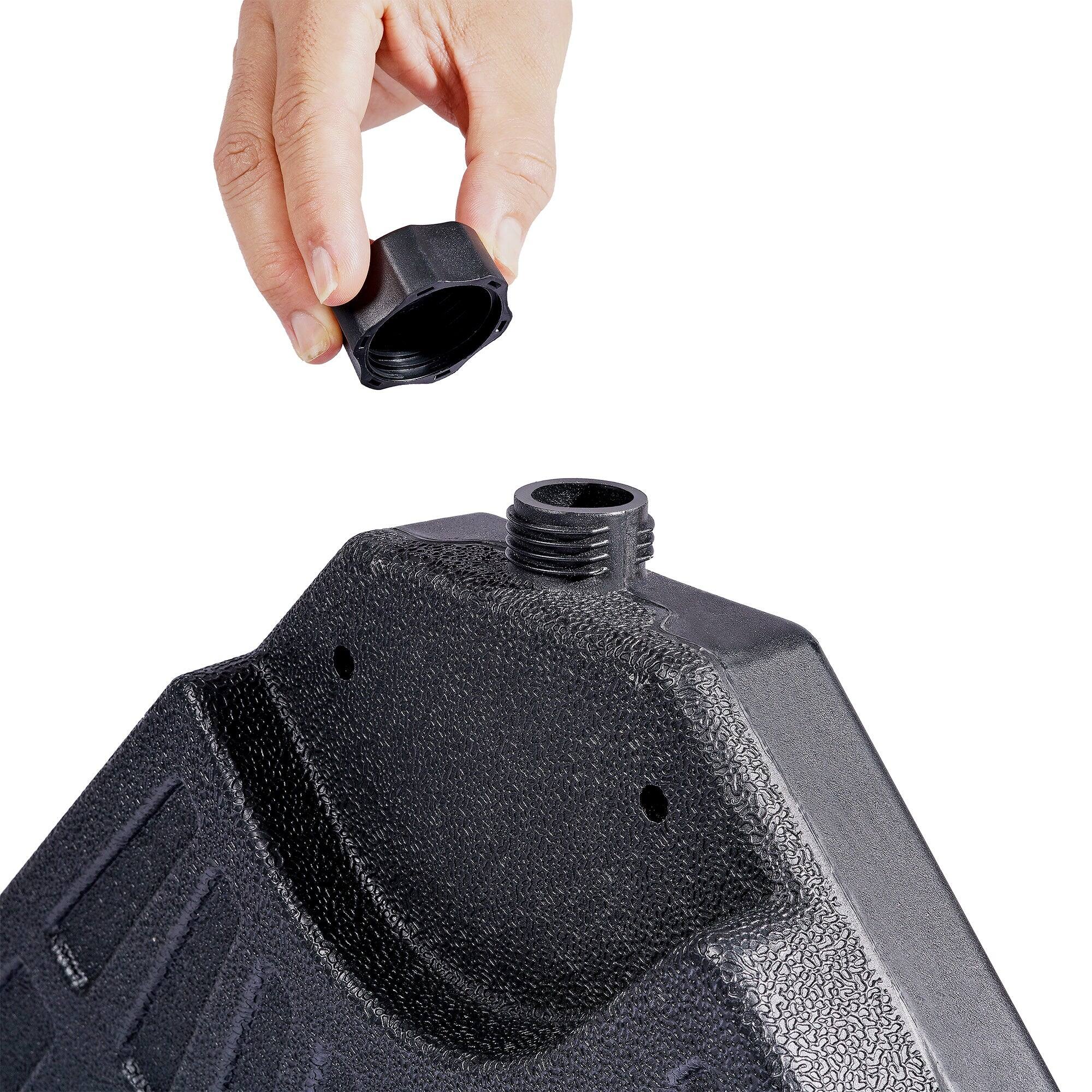 Alt View 2. Vecelo - Heavy-Duty 4-Panel Fillable Patio Umbrella Base, Outdoor Stand for Cantilever & Offset Umbrellas.