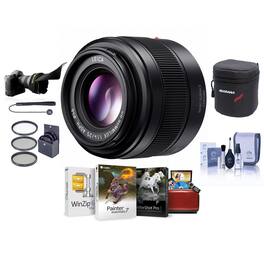 Bundle - Panasonic - Lumix G Leica DG Summilux II 25mm f/1.4 Aspherical Lens for Micro Four Thirds, with 46mm Filter Kit,