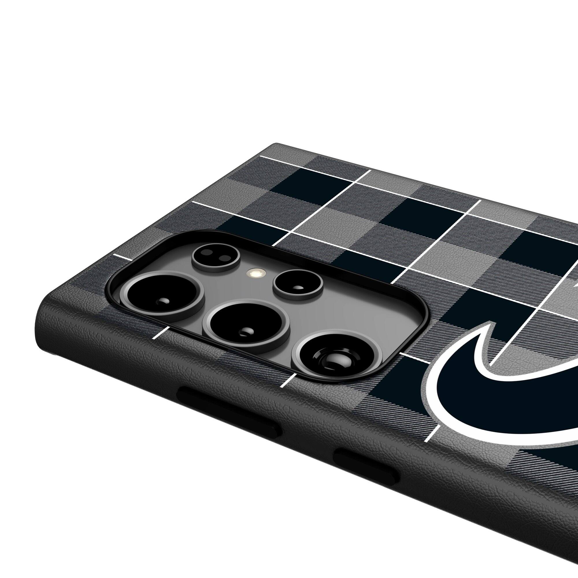 Alt View 3. Keyscaper - Plaid Galaxy Magnetic Bump Case - S25 - Black.