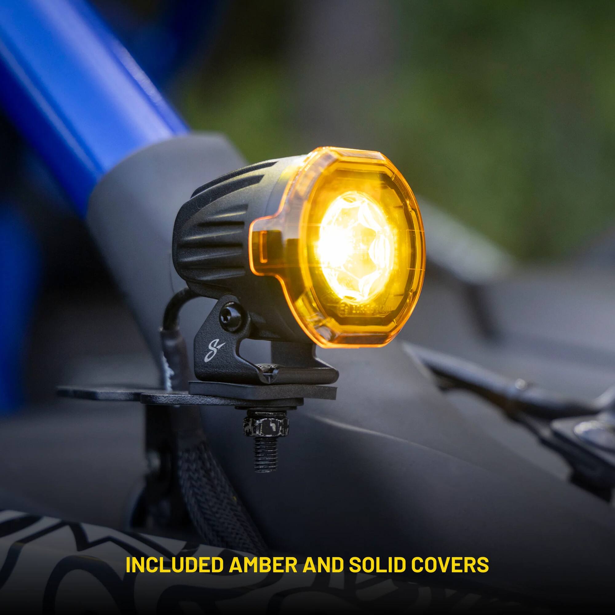 INCLUDED AMBER AND SOLID COVERS