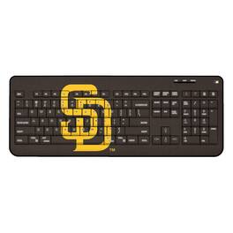 Keyscaper - San Diego Padres Team Logo Wireless Keyboard - Multicolor