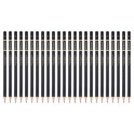Unique Bargains - 24pcs Drawing Pencils, H Refill Sketch Pencils, Graphite Art Pencil Set Pro Lead for Painting, Shading, Office - Black