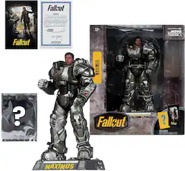 McFarlane Toys - Fallout Movie Maniacs 6 Inch Posed Figure | Maximus - Silver