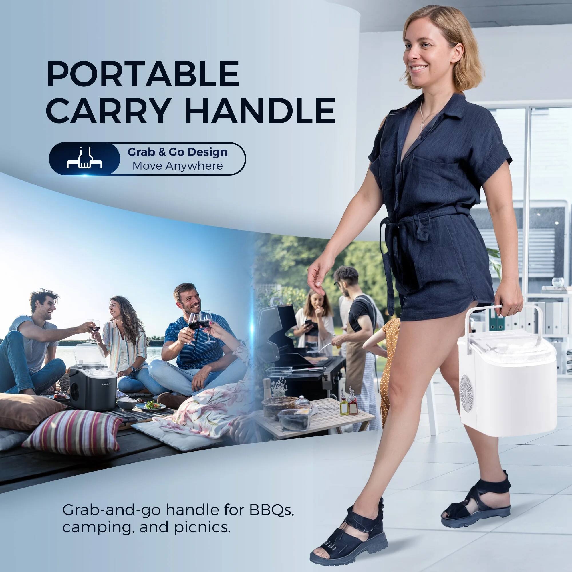 PORTABLE CARRY HANDLE

Grab & Go Design
Move Anywhere

Grab-and-go handle for BBQs, camping, and picnics.