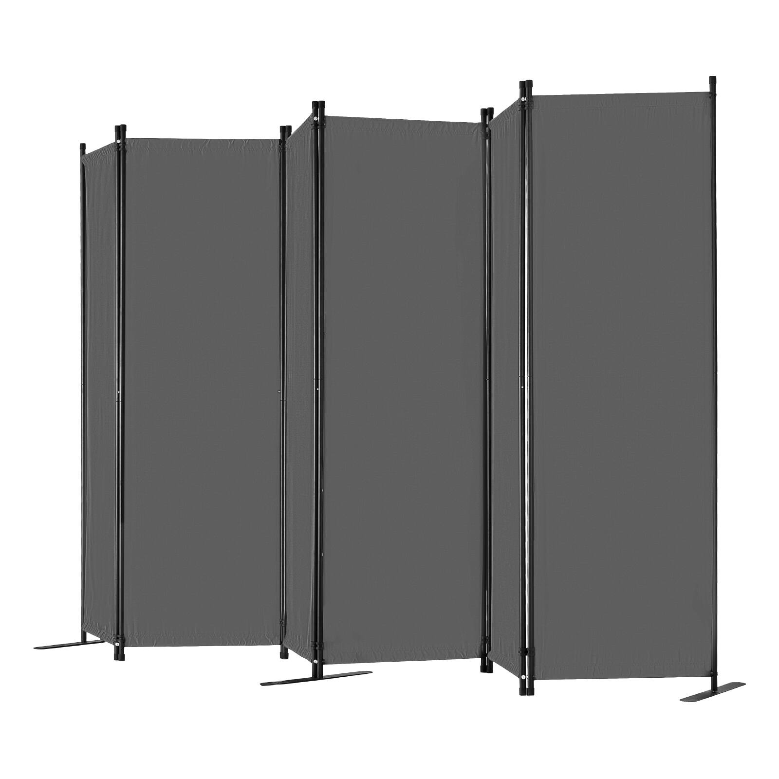 Alt View 5. VEVOR - Room Divider, 6 Panel Room Divider, Folding Privacy Screen and Portable Partition Divider for Room Separation - Gray.