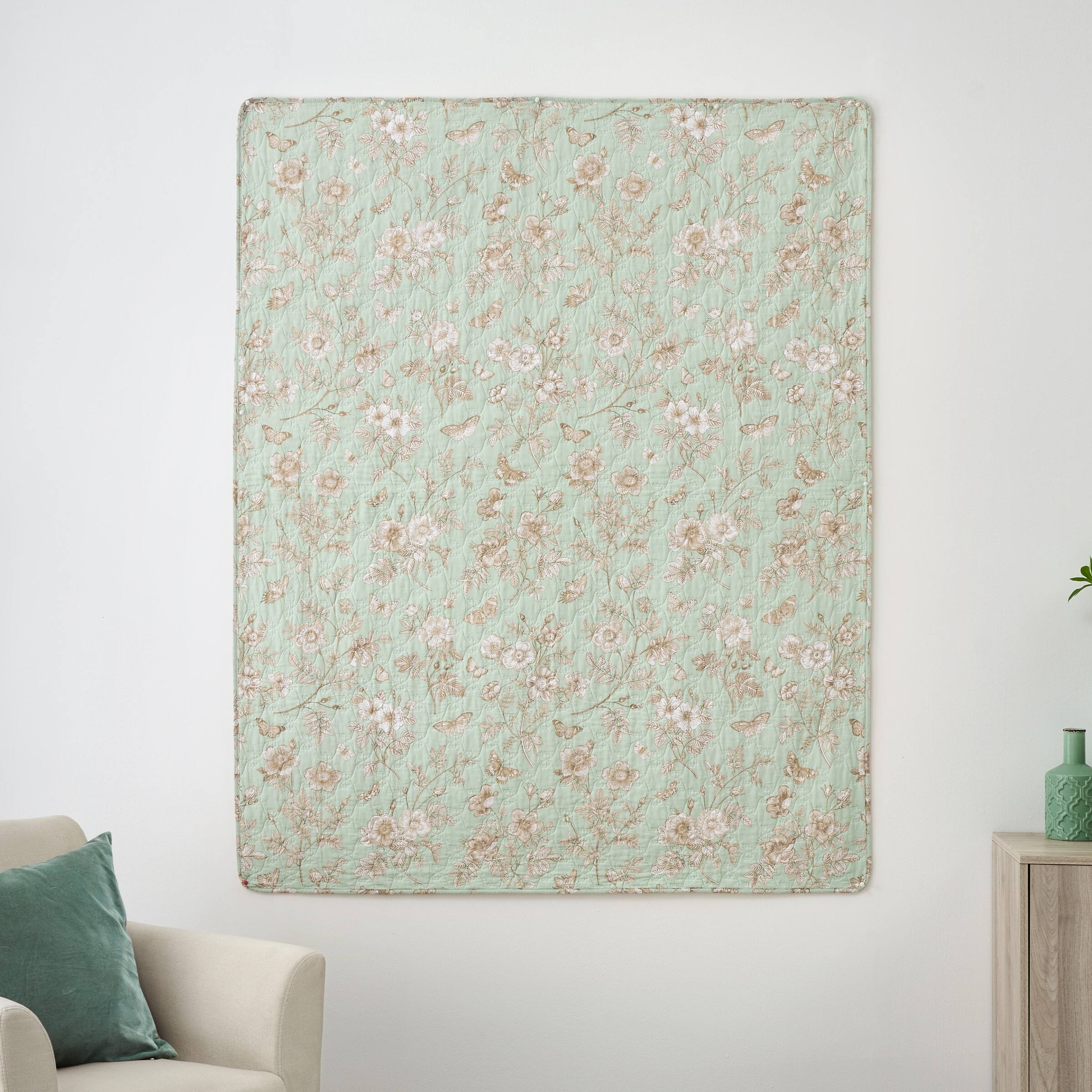 Left. BreeBe - Olivia Throw - Mint.