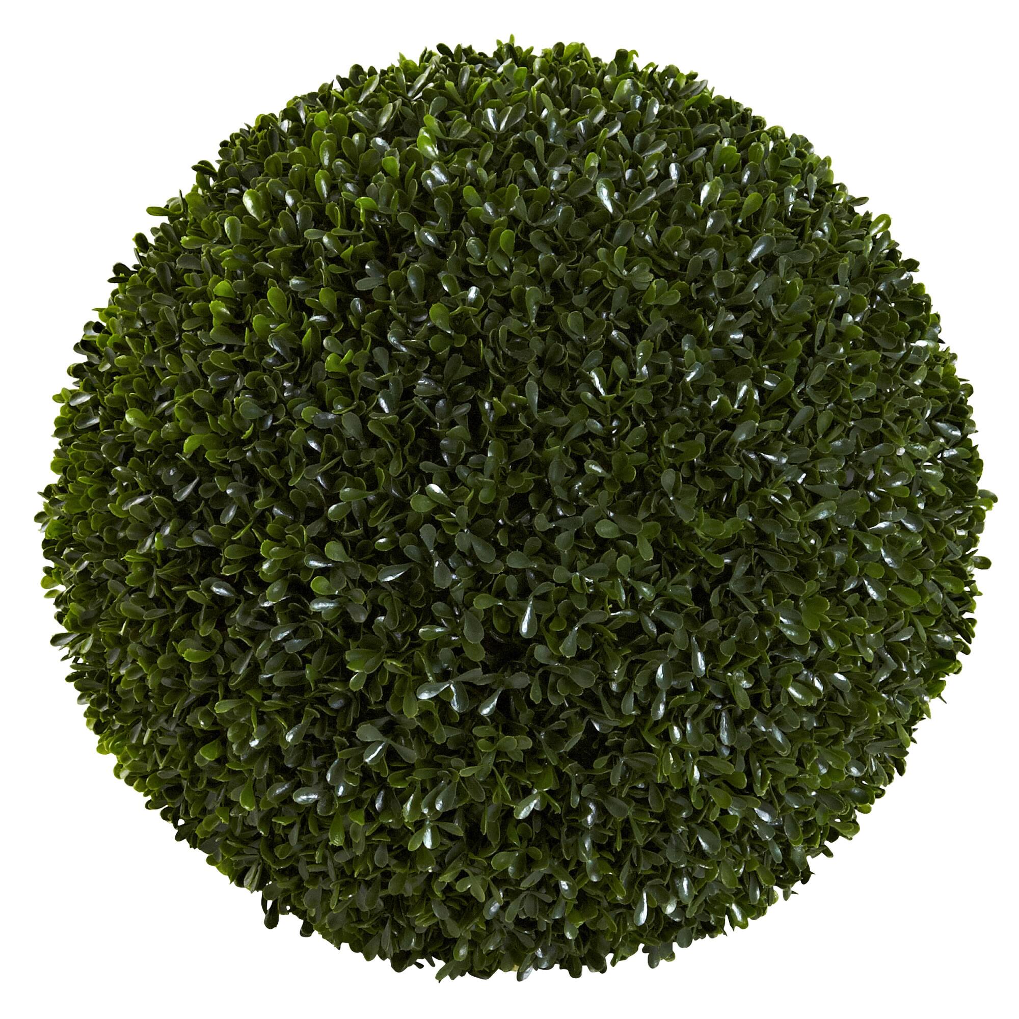 Front. BreeBe - 14" Boxwood Ball w/1202 Lvs - Green.