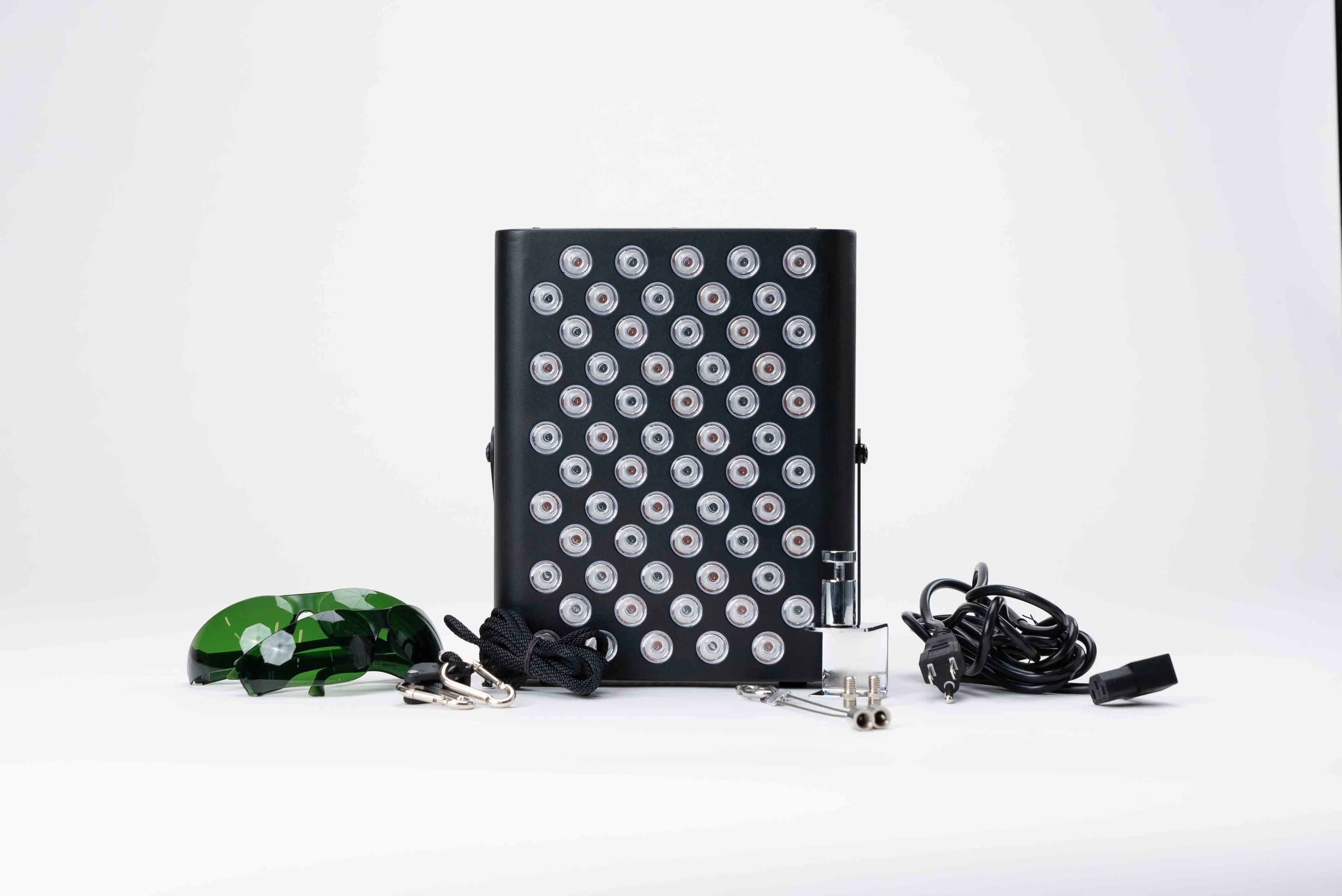 Alt View 6. LifePro - Red Light Therapy Panel – Near Infrared for Pain, Inflammation & Skin Health, 60 LEDs to Improve Circulation - Black.