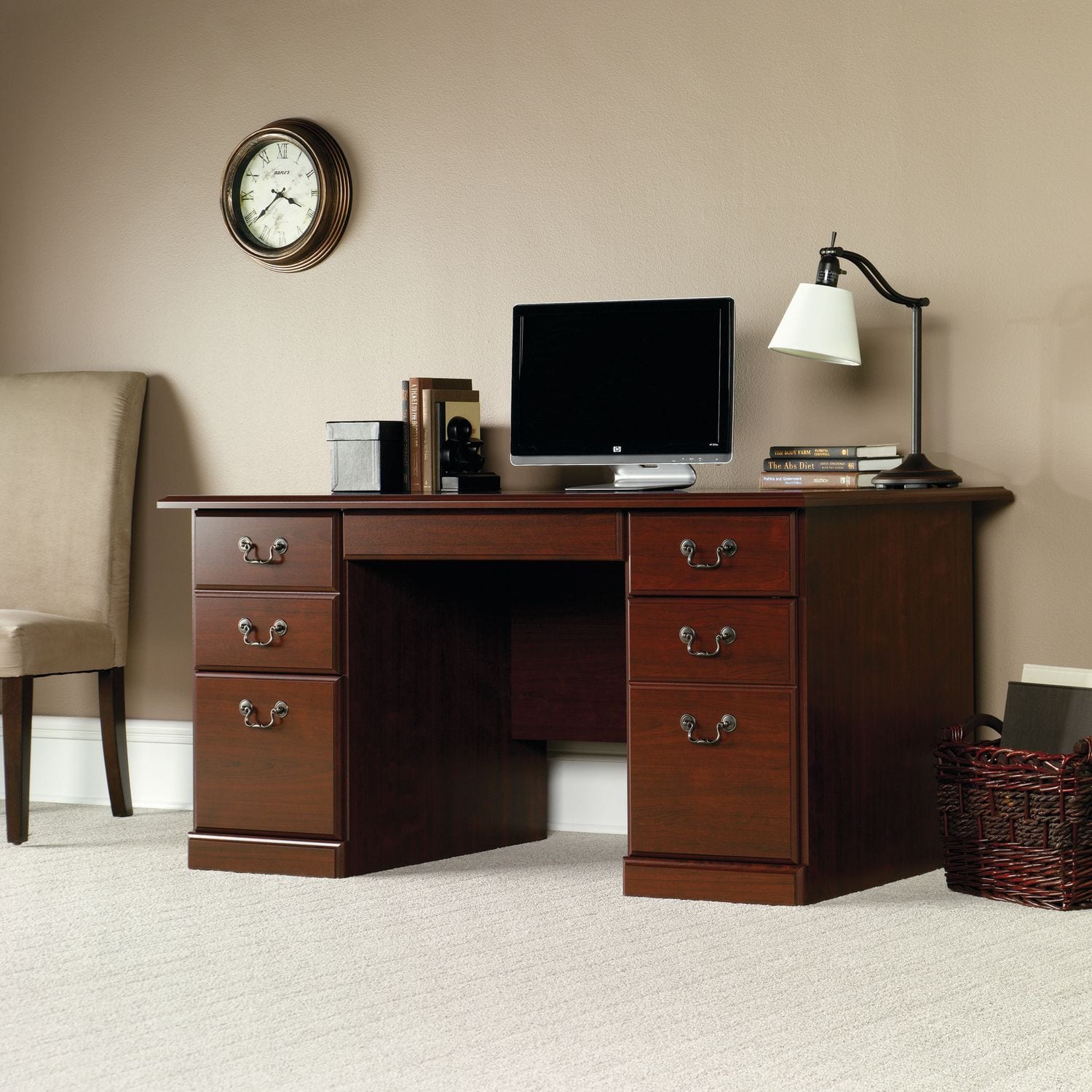 Sauder - Heritage Hill Executive Desk finish - Classic Cherry