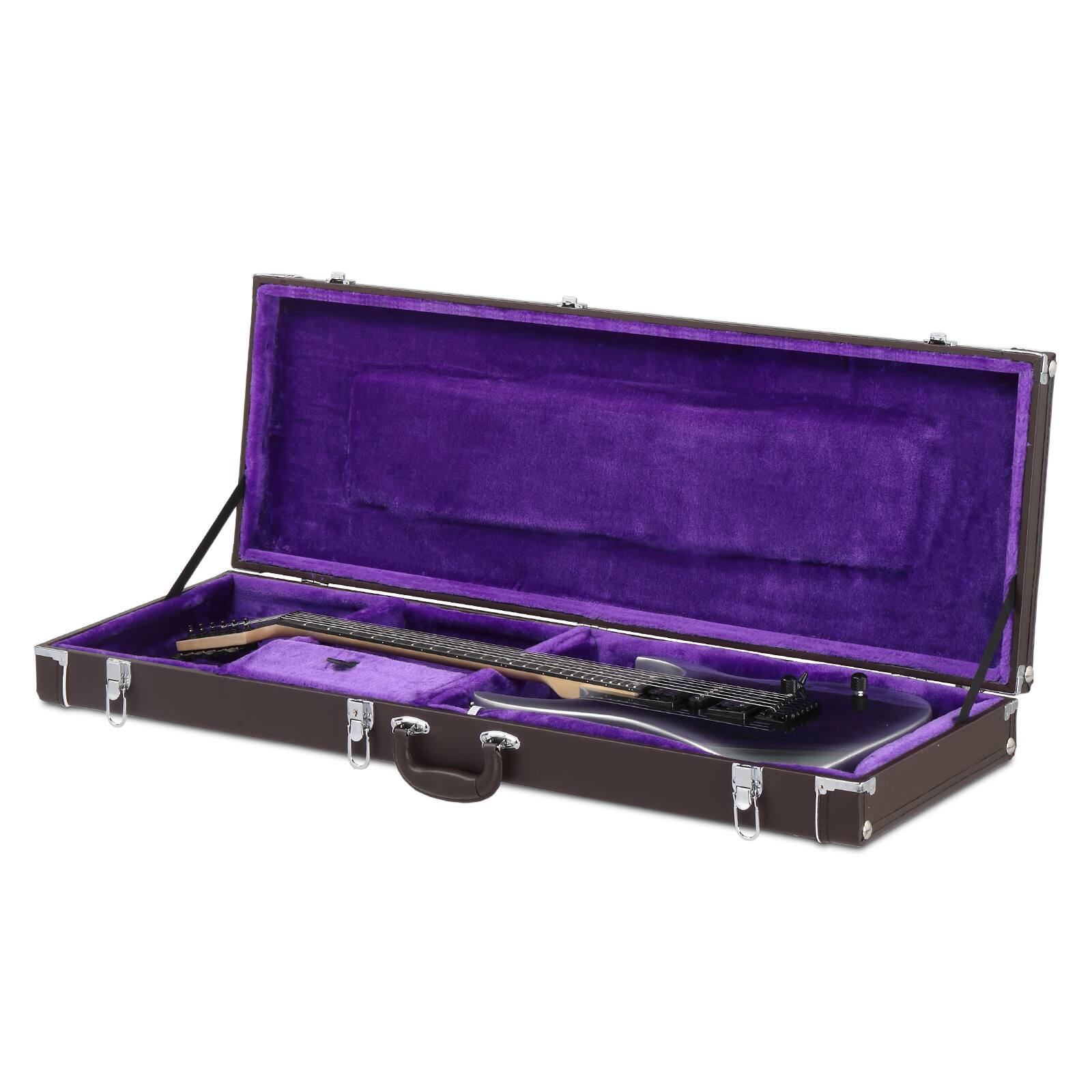 Angle. Winado - Portable Hard Case Wood for GST GTL 170 SG fire Burning Electric Guitar.