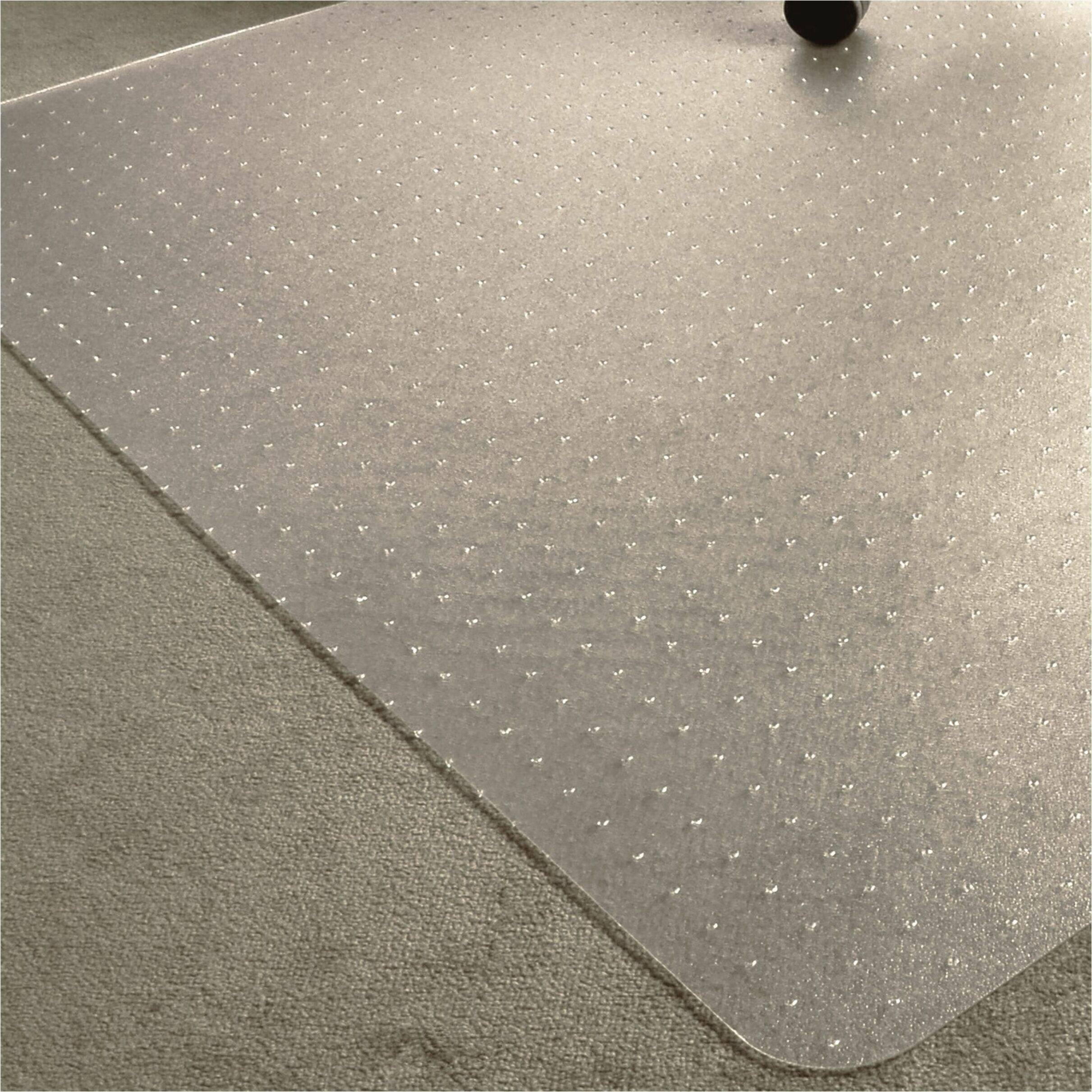 Alt View 18. Floortex - Floortex BioPlus Eco Friendly Carbon Neutral Chair Mat for Low / Medium Pile Carpets up to 1/2" thick - 45" x 53" - Clear.
