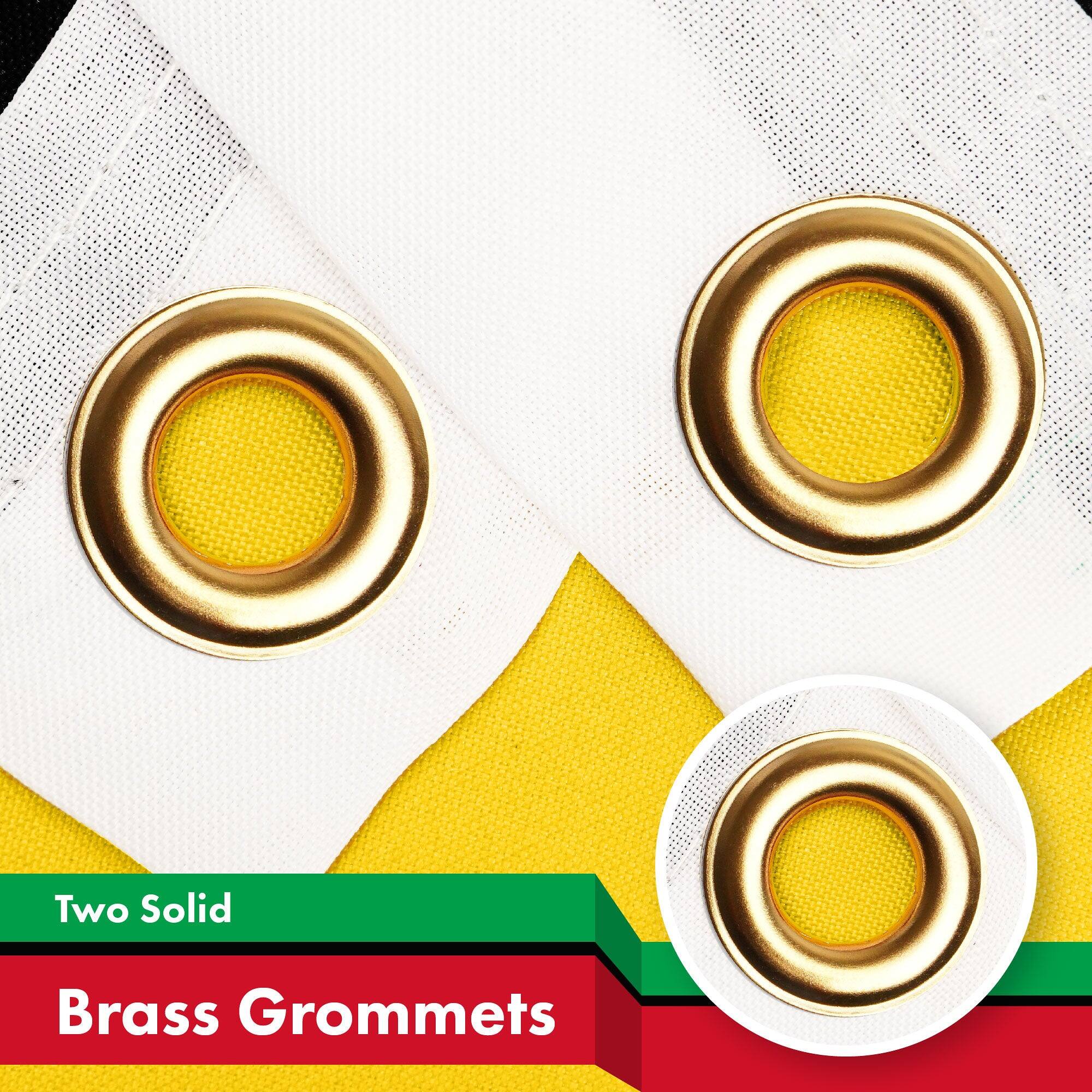 Two Solid Brass Grommets