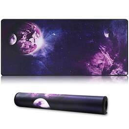 Comfort Essence - Xxl Professional Large Mouse Pad & Computer Game Mat 35... Black - Sky planet-35.4x15.7x0.1IN