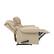 Left. ProLounger - Di'Onna Rolled Arm Distressed Faux Leather 2 Seat Wall Hugger Recliner Loveseat - Latte Tan.