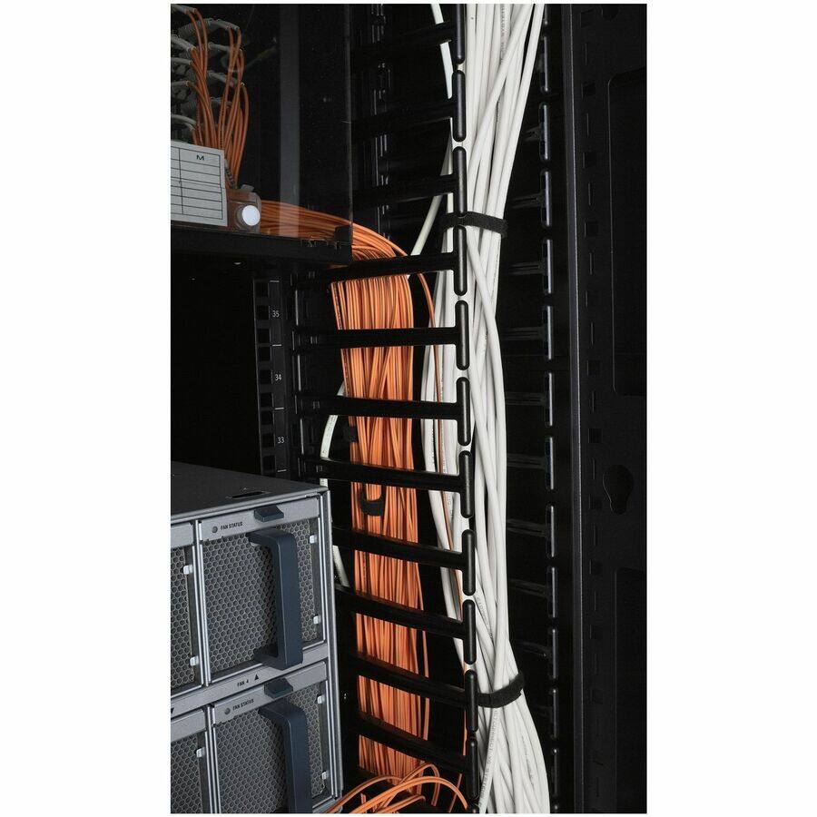 Alt View 4. APC - APC NetShelter Cable Management, Vertical Cable Manager, for NetShelter SX 750mm Wide 45U, Set of 2, 97 x 1981 x 160 mm - Black.