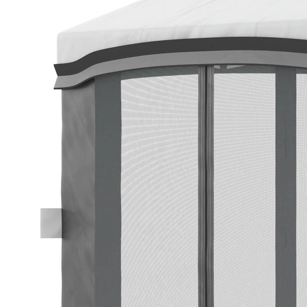 Alt View 5. Spaco - Spaco 10'x10' Pop Up Canopy Tent with Netting for Parties, Height Adjustable - Grey.