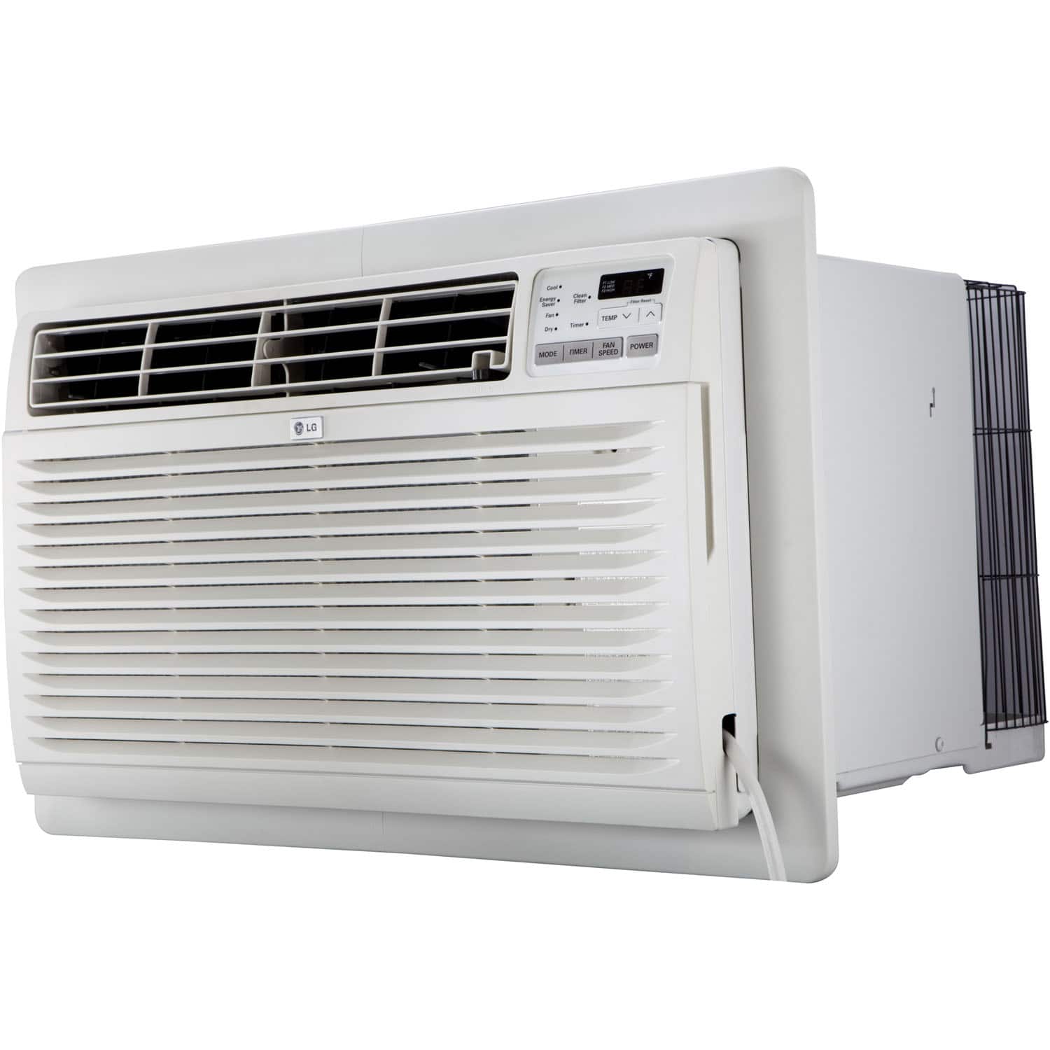 Front. LG - 11,200 BTU 550 Sq. Ft. 230V Through-the-Wall Air Conditioner - White.