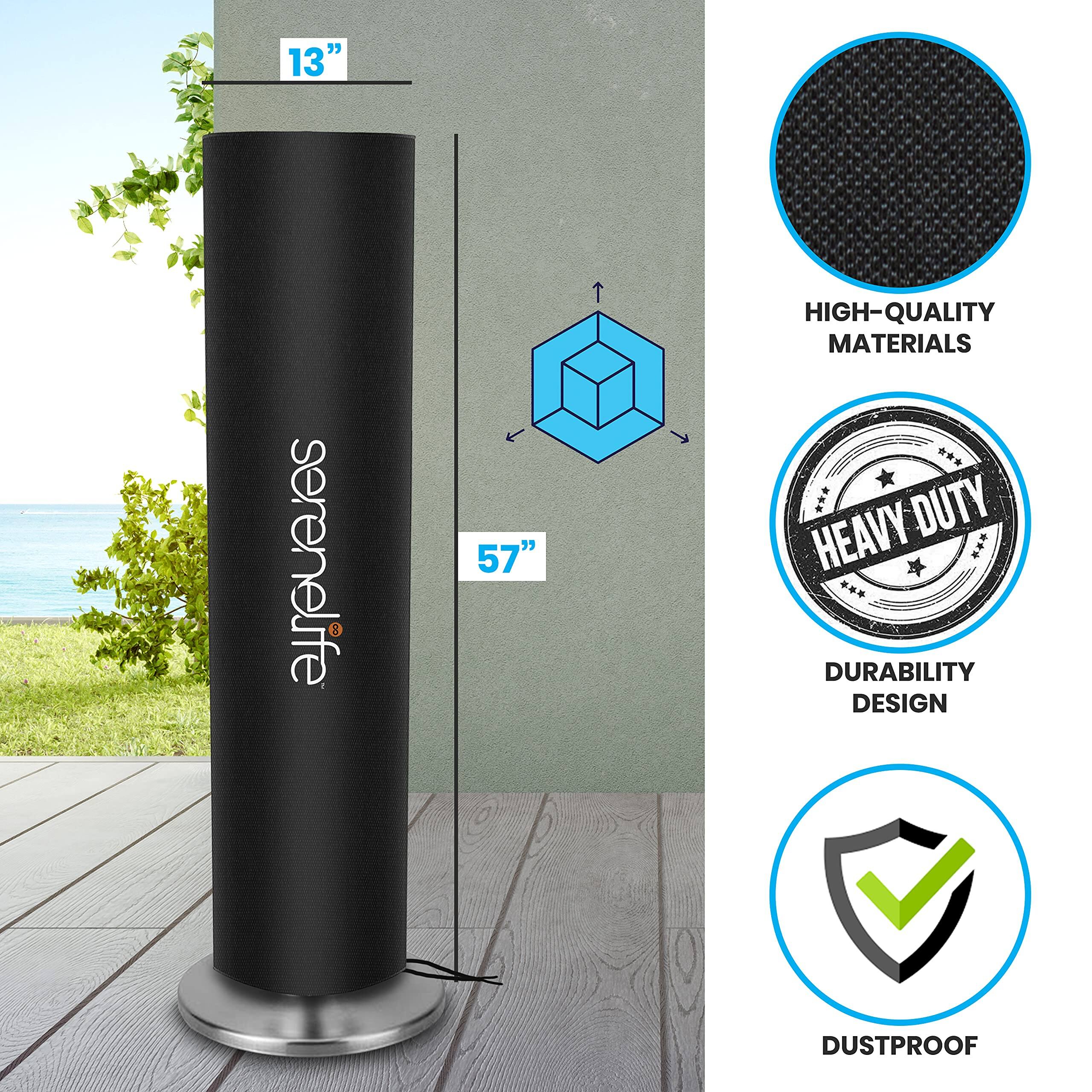 13" serenelife 57"  
HIGH-QUALITY MATERIALS  
HEAVY DUTY  
DURABILITY DESIGN  
DUSTPROOF