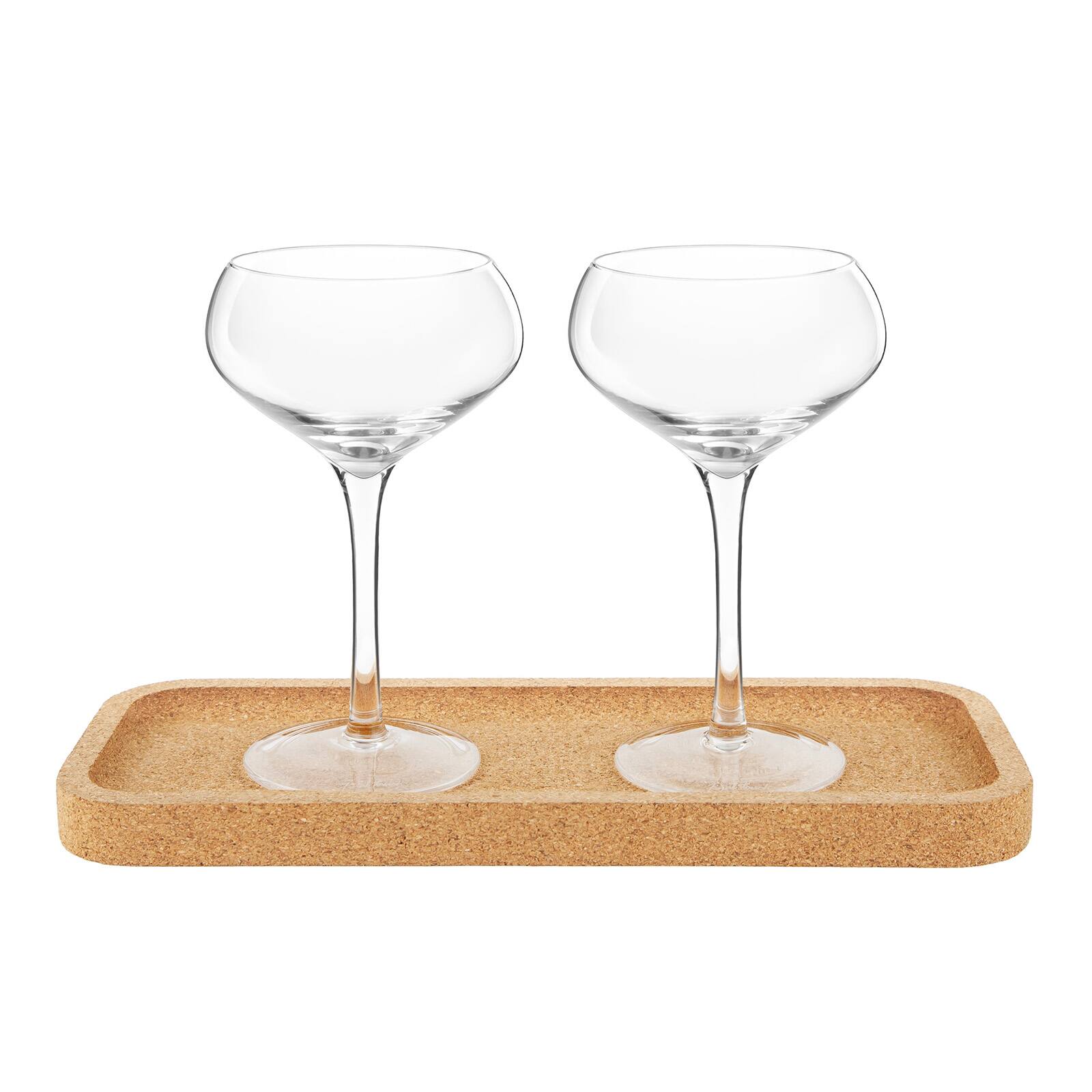 Alt View 3. Final Touch - Espresso Martini Set - 3 Pieces - 10 oz (300 ml) - Clear.