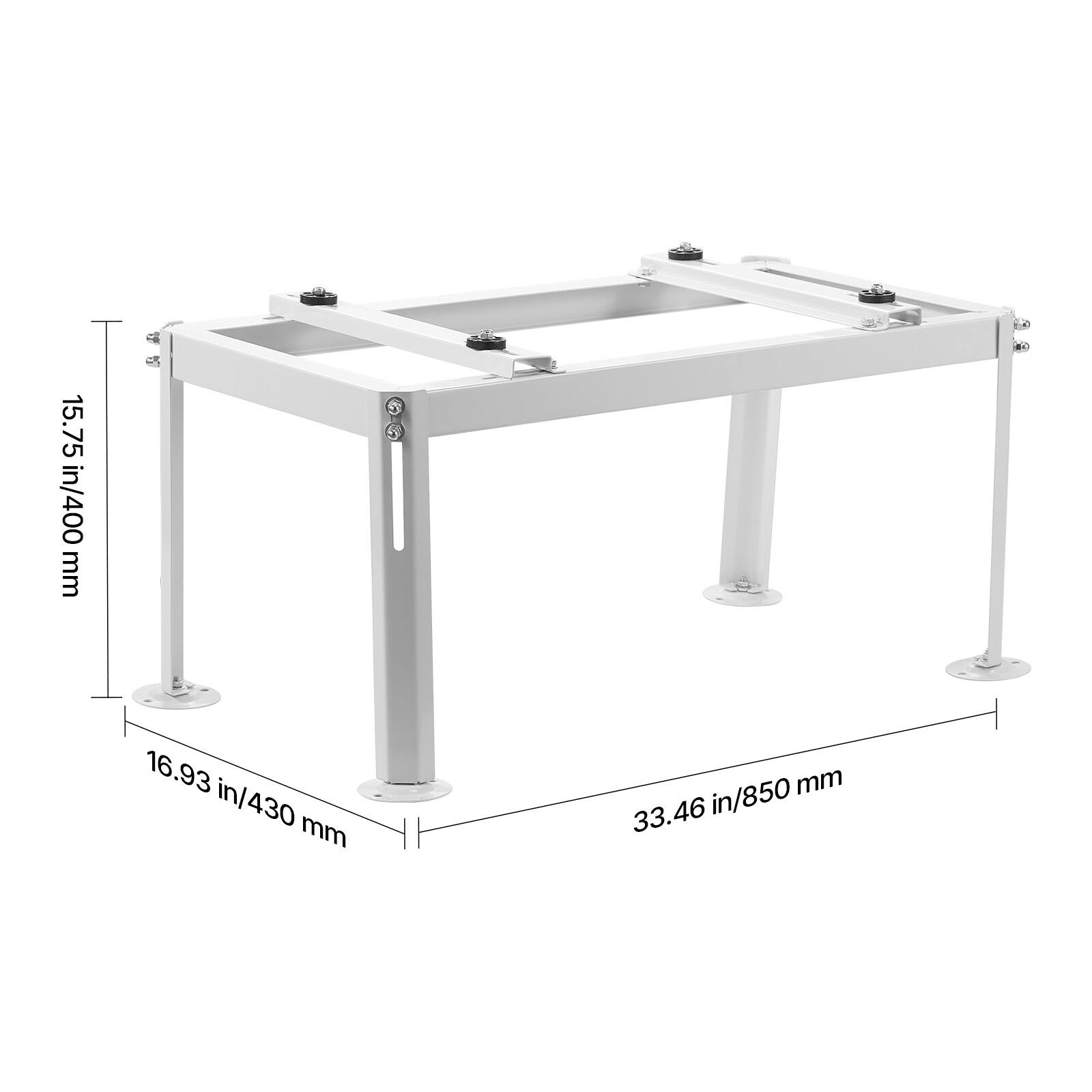 15.75 in/400 mm  
16.93 in/430 mm  
33.46 in/850 mm