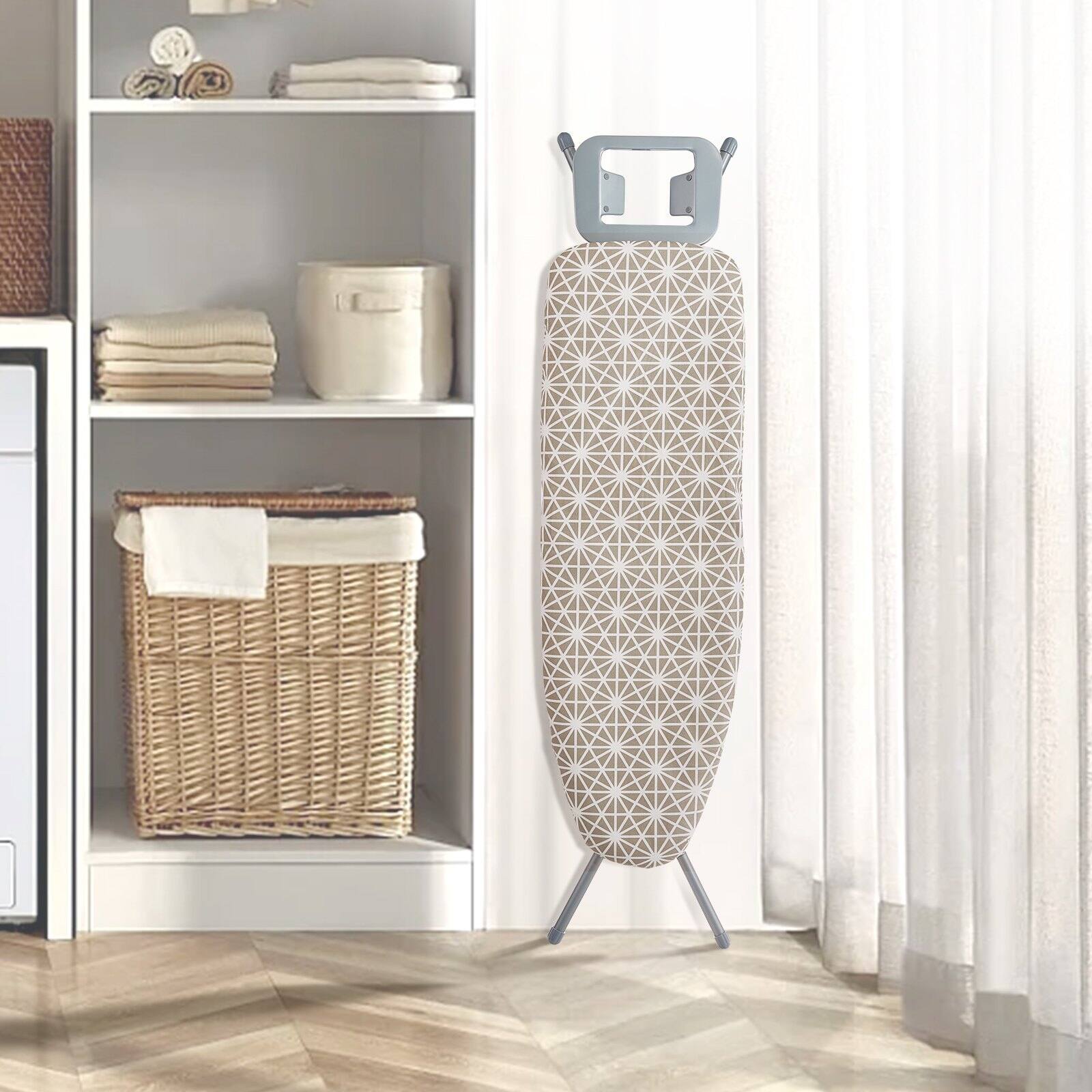 Alt View 1. Glintex - Ironing Board 51x13 Adjustable Height Large Surface 4 Layer Heat Resistant Cotton Cover for Home Laundry Use.