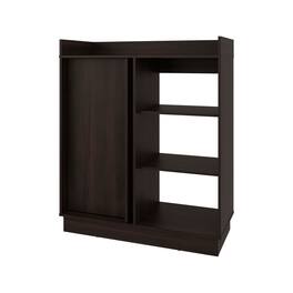 TuHome - Caoba Sideboard Cabinet with Doors, Adjustable Interior Shelves, Accent Storage Cabinet for D - Brown