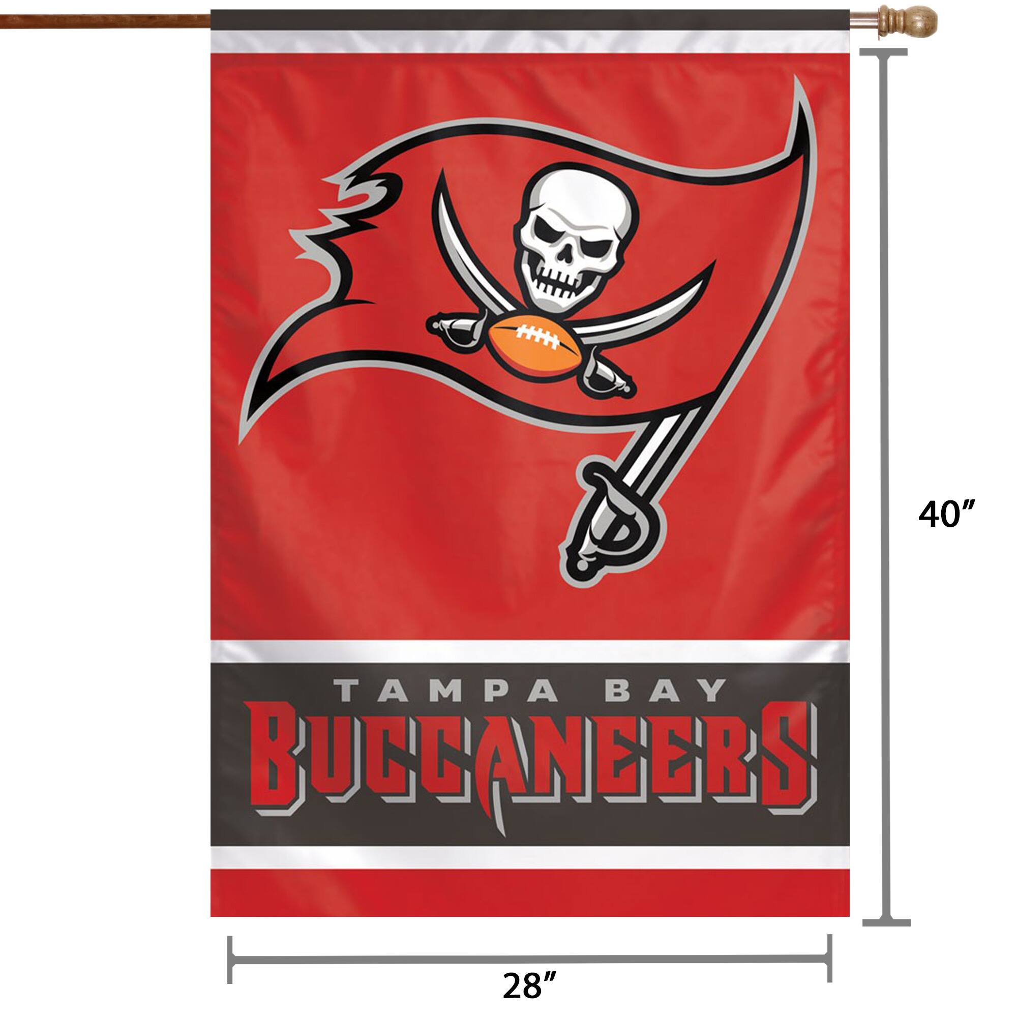 40" TAMPA BAY BUCCANEERS 28"