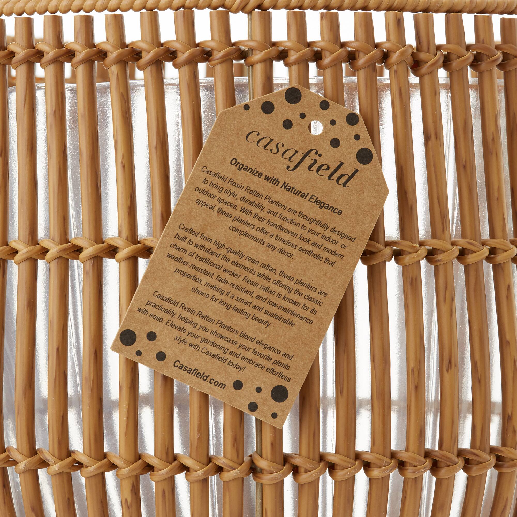 Organize with Natural Elegance

Casafield Resin Rattan Planters are thoughtfully designed to bring style, durability, and function to your indoor or outdoor spaces. With their handwoven look and modern aesthetic, these planters complement any decor. Crafted from high-quality resin, they are built to withstand the elements, making them fade-resistant, weather-resistant, and long-lasting. Casafield Resin Rattan Planters blend classic and sustainable beauty with practicality, helping you showcase your favorite plants with ease. Elevate your gardening and embrace timeless elegance with Casafield today!

Casafield.com