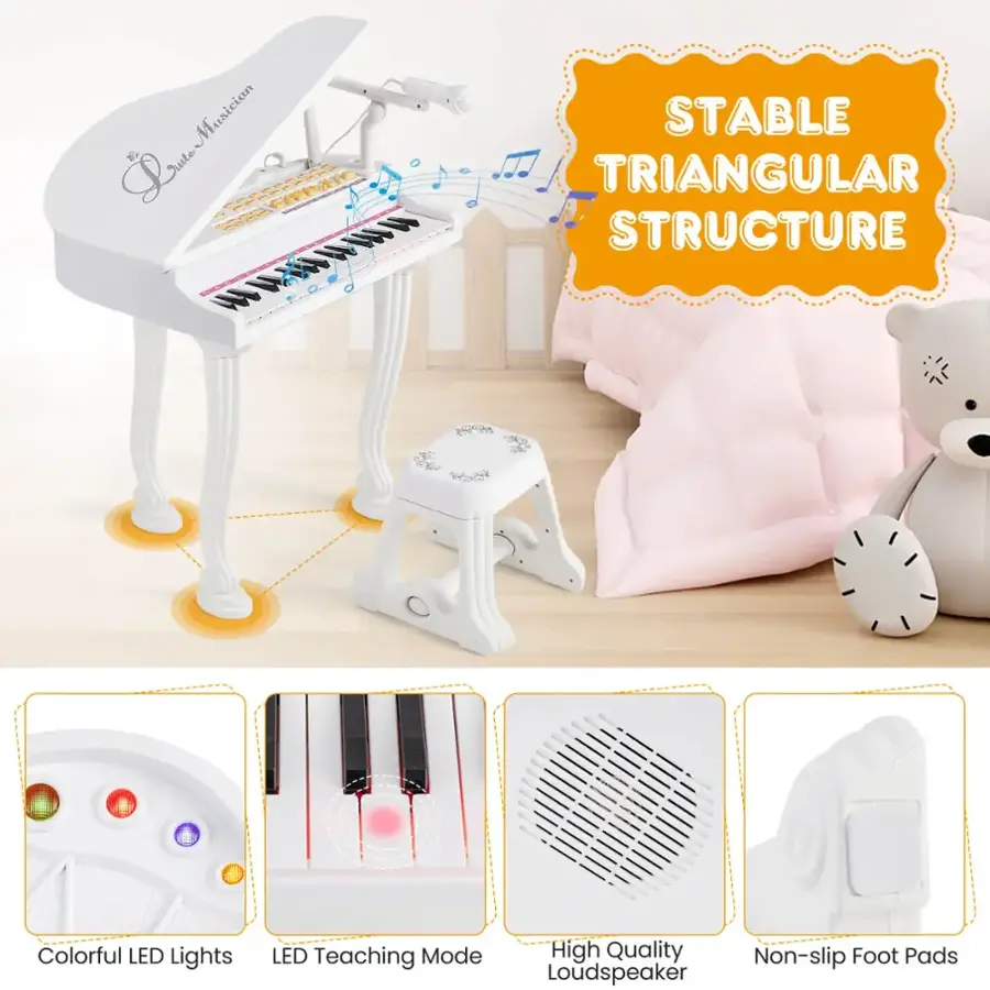 Stable Triangular Structure Colorful LED Lights LED Teaching Mode High Quality Non-slip Foot Pads Loudspeaker