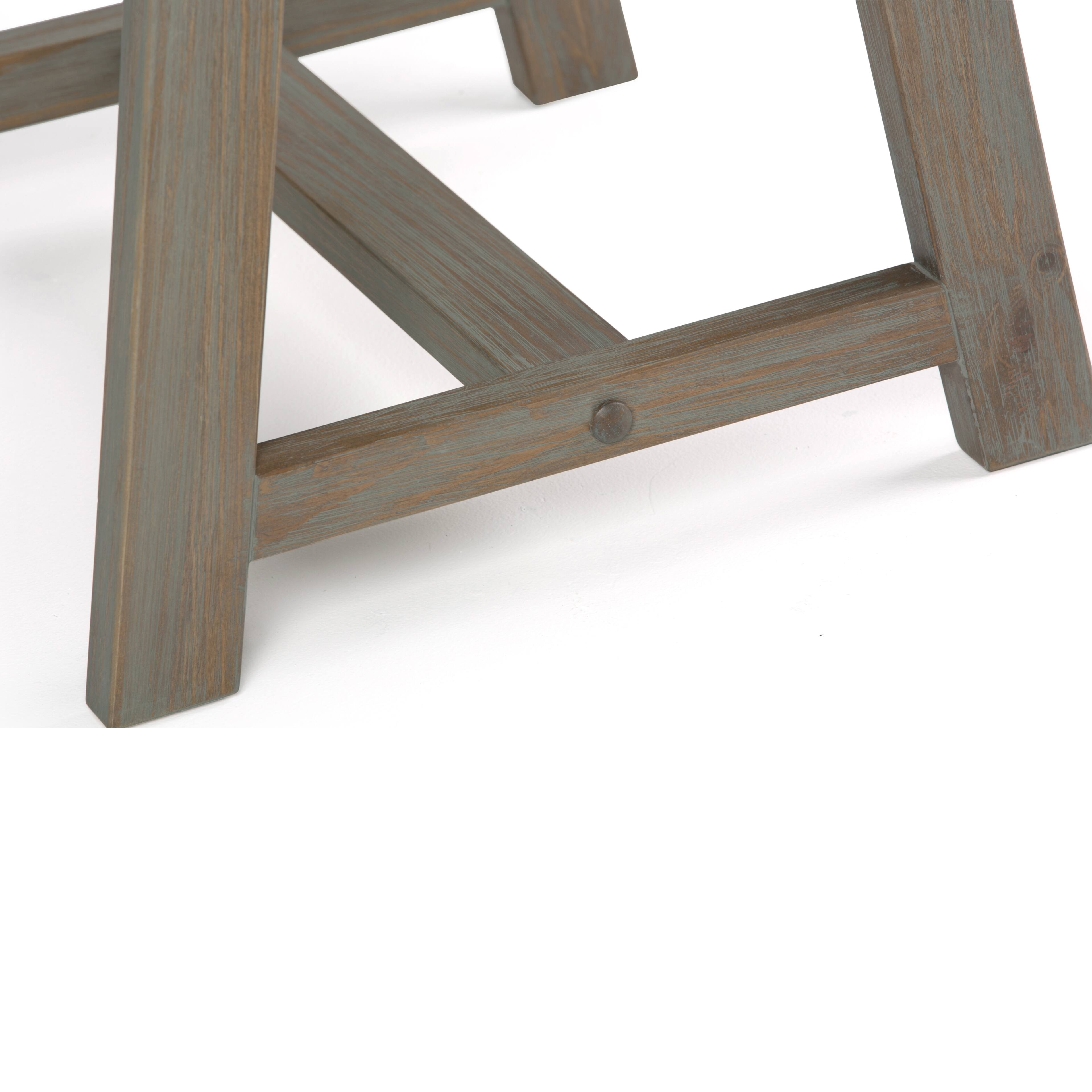 Alt View 11. Simpli Home - Sawhorse End Table - Distressed Grey.