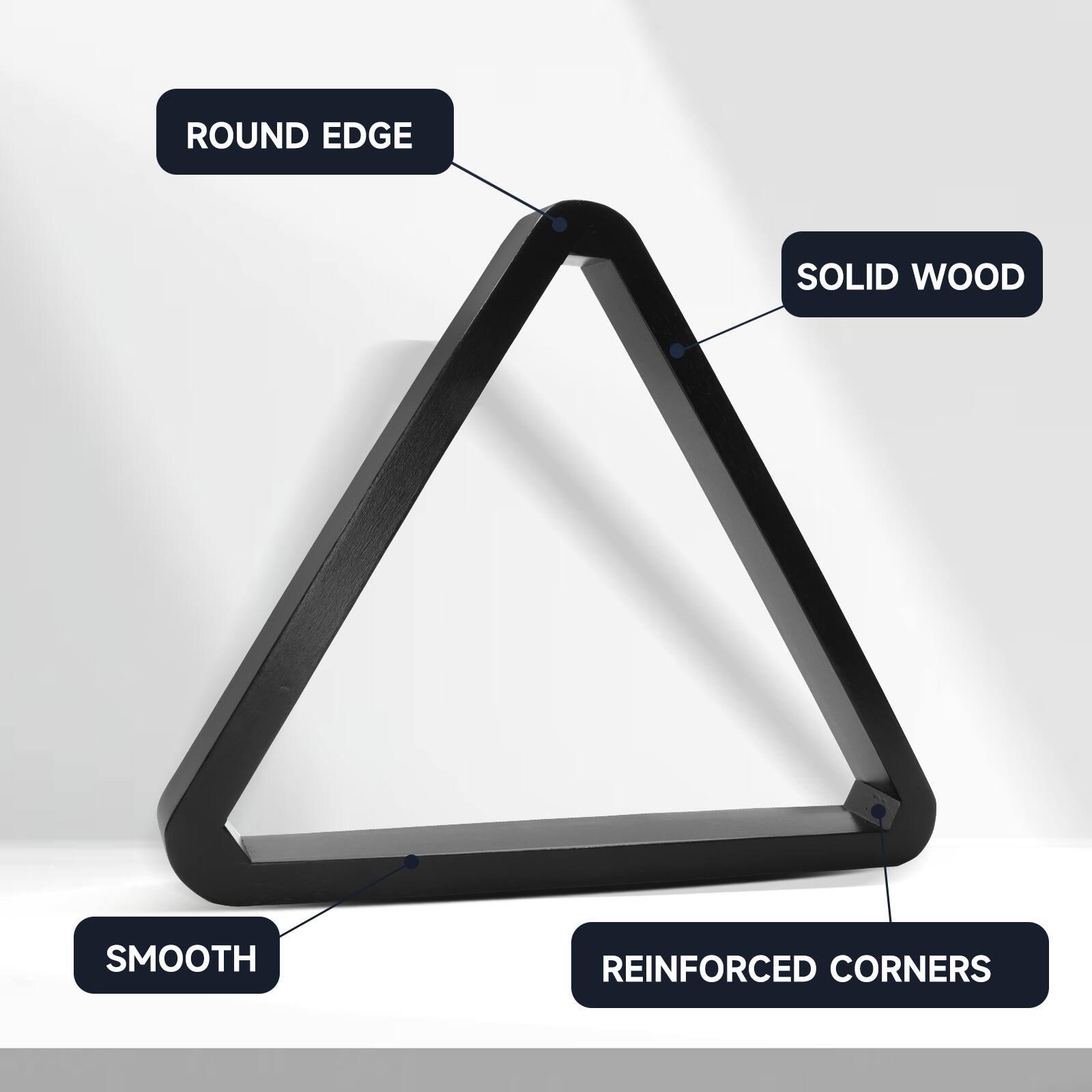ROUND EDGE, SOLID WOOD, SMOOTH, REINFORCED CORNERS