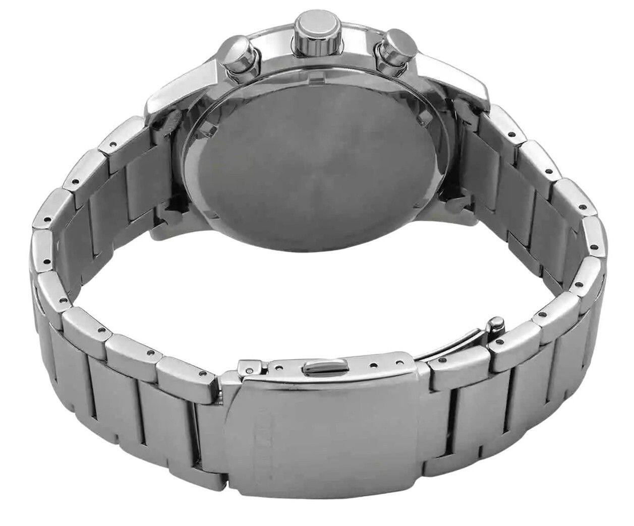 Left. Citizen - Chronograph Stainless Steel Blue Dial Eco-Drive CA0748-80L 100M Men's Watch - Blue.