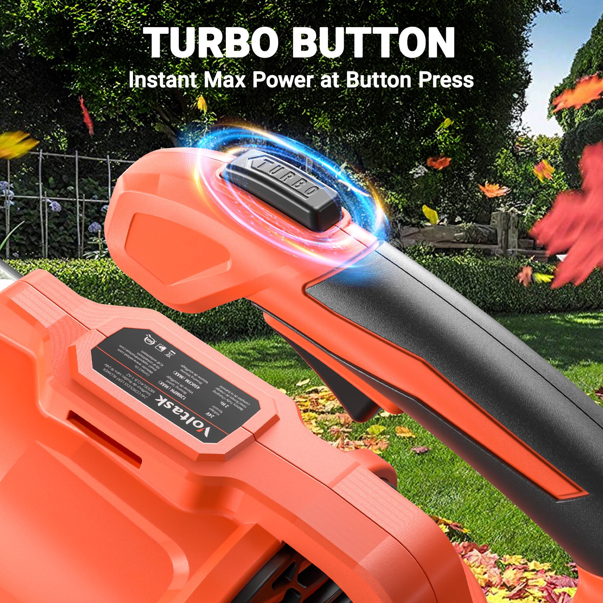 TURBO BUTTON  
Instant Max Power at Button Press