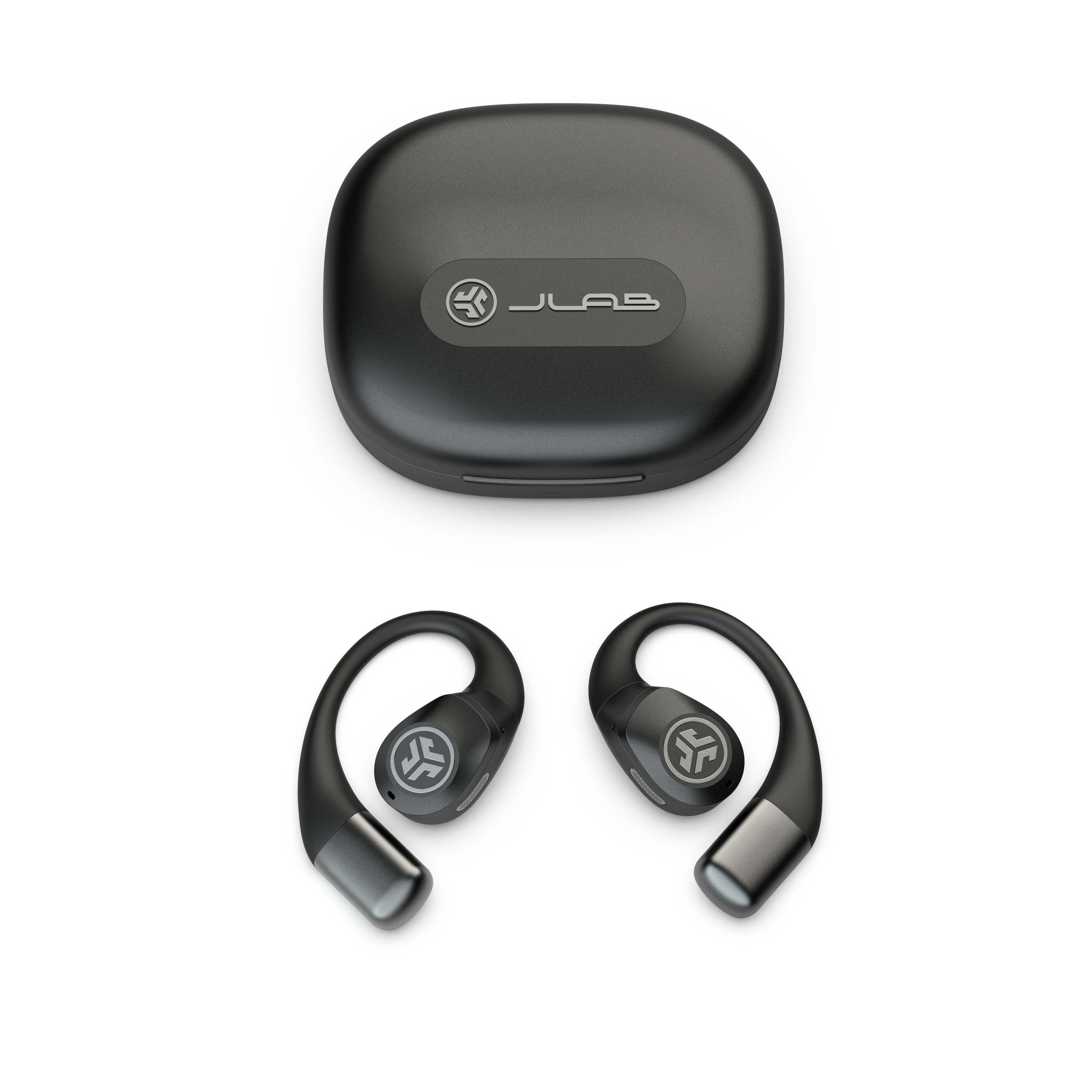 Left. JLab - Epic Open Sport Air Conduction Wireless Earbuds - Black.
