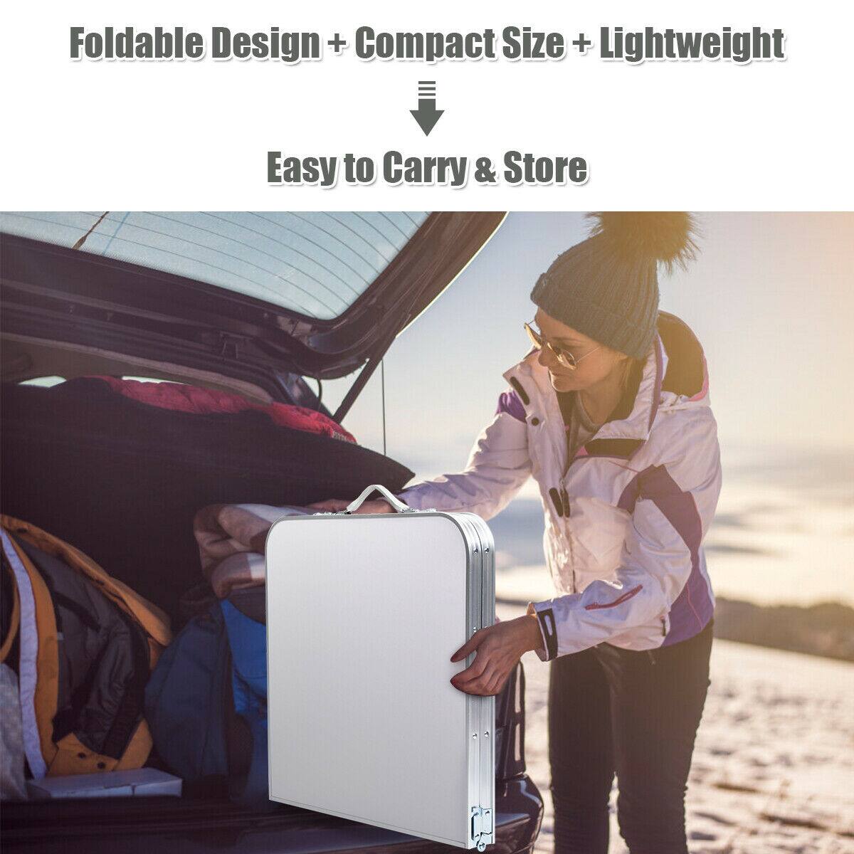 Foldable Design + Compact Size + Lightweight  
Easy to Carry & Store