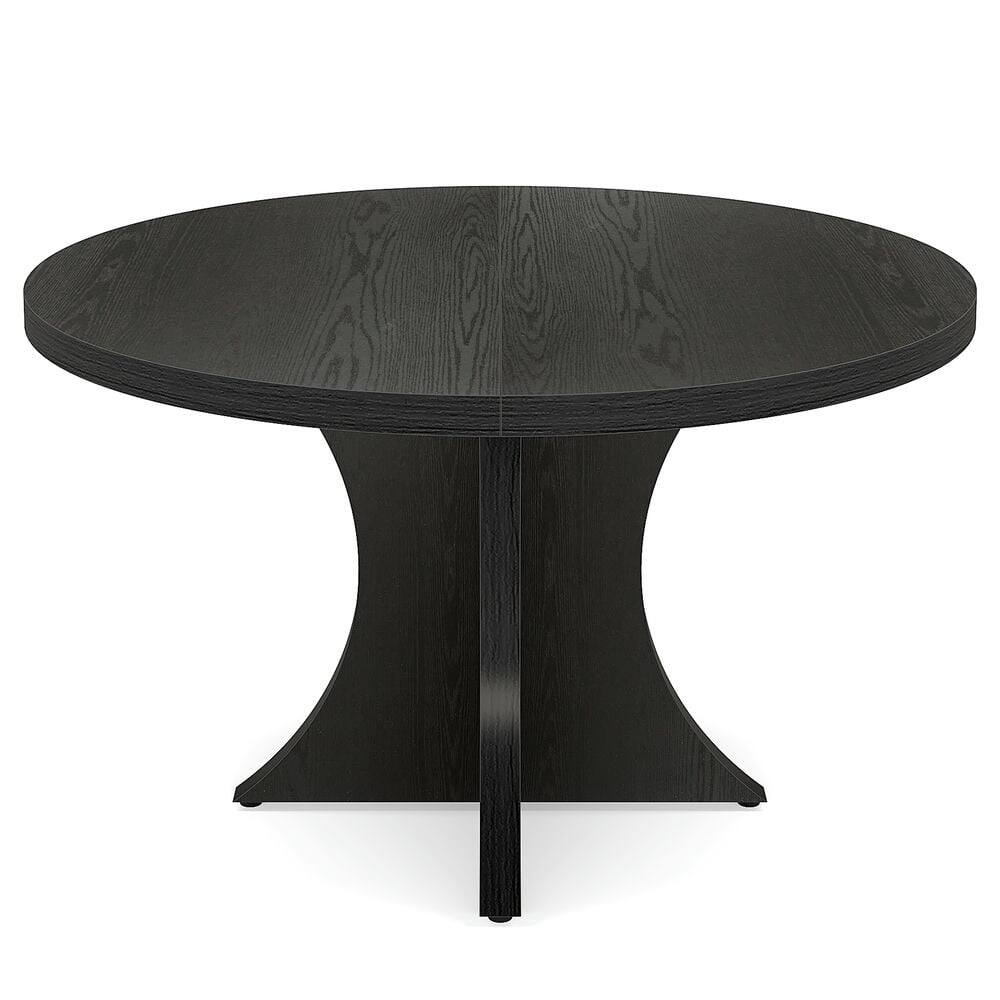Alt View 1. Kadyn - Kadyn End Table,Dining Table, Living Room Table,Wood Dining Table, 47.24 Inches Round Kitchen Table for 4-6,Black - Black.
