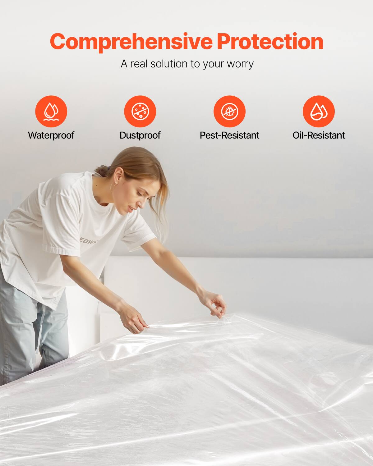 Comprehensive Protection  
A real solution to your worry  

- Waterproof  
- Dustproof  
- Pest-Resistant  
- Oil-Resistant